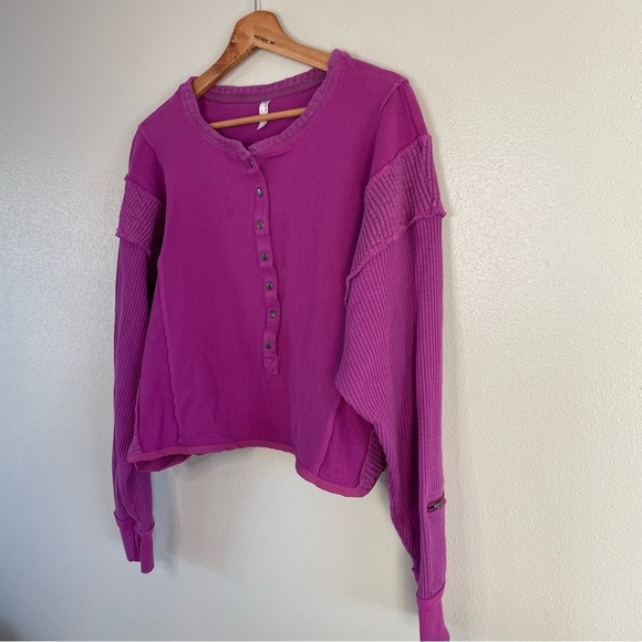 FP by Free People Movement | Back to Me Snap Layer Henley Pullover - Picture 4 of 12